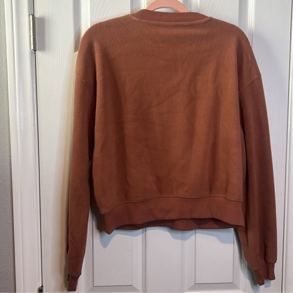 Fabletics Burnt Orange Crew Neck Sweater - Picture 5 of 6